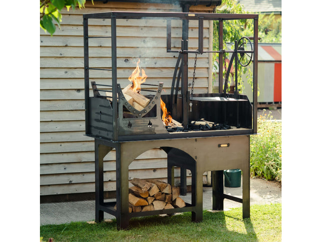 Fire Cage Single Grill and Smoker