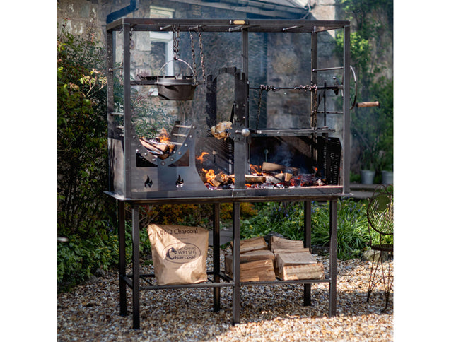 Fire Cage Single Grill and Smoker