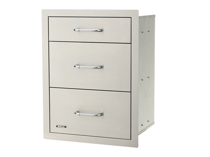 Bull Stainless Steel Triple Drawer System