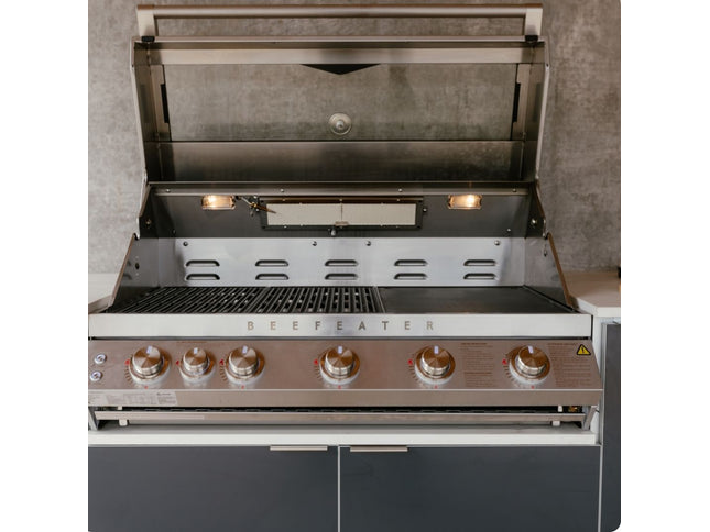 BeefEater 7000 Series 5 Burner Gas BBQ -Built In